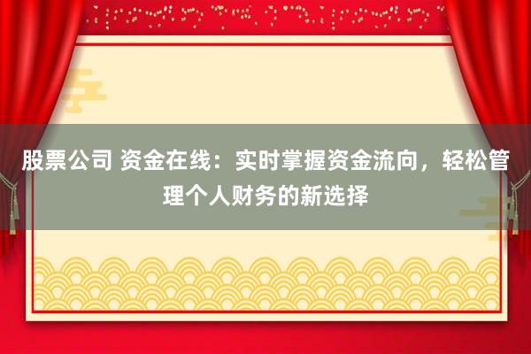 股票公司 资金在线：实时掌握资金流向，轻松管理个人财务的新选择