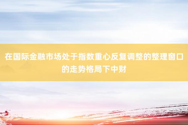 在国际金融市场处于指数重心反复调整的整理窗口的走势格局下中财